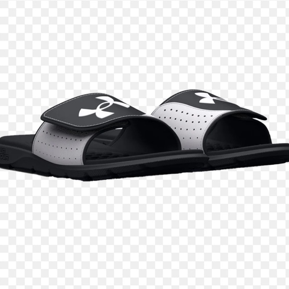 Under Armour Men's Ignite Pro Slide Sandals men’s size 17 black white new - Picture 1 of 6